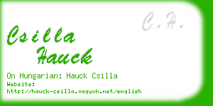 csilla hauck business card